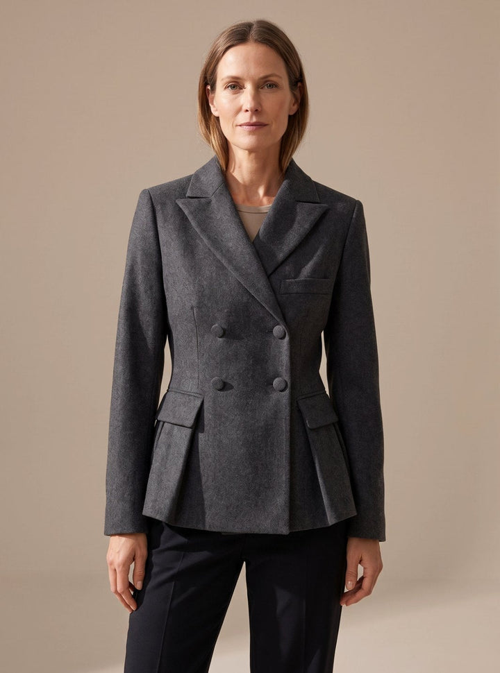 Imogen | Tailored Double-Breasted Peplum Blazer