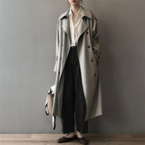 Katherine | Double-Breasted Belted Long Trench Coat