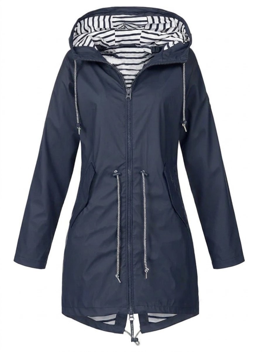 Margaret | Hooded Drawstring Rain Coat