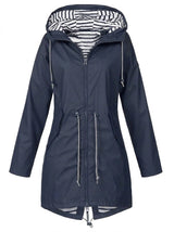 Margaret | Hooded Drawstring Rain Coat
