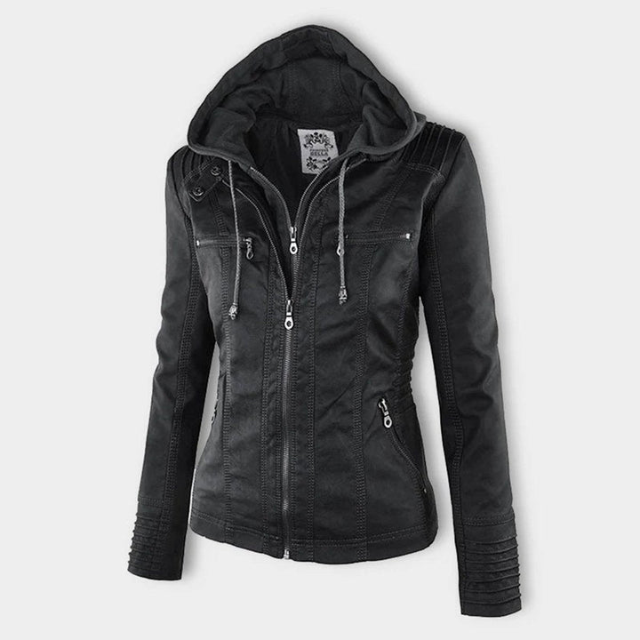 Cecilia | Hooded Moto Jacket