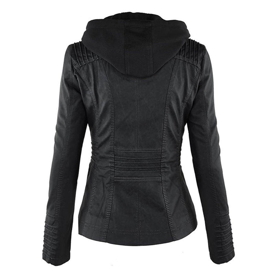 Cecilia | Hooded Moto Jacket