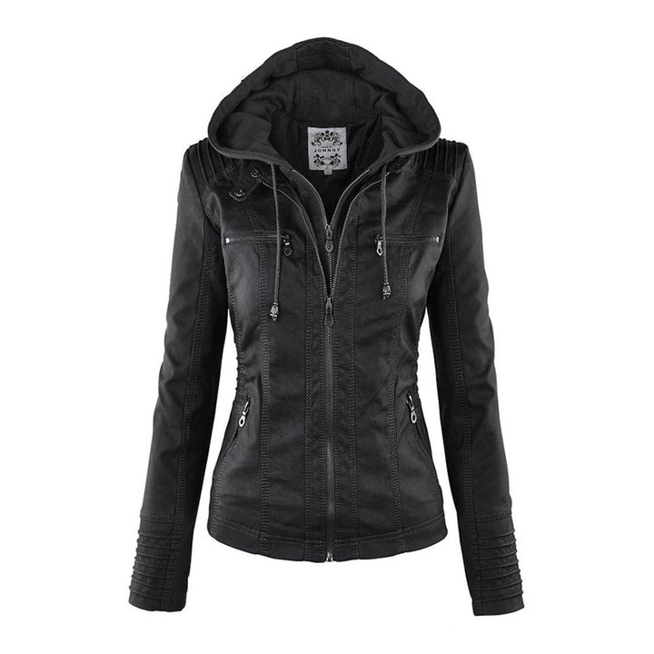 Cecilia | Hooded Moto Jacket
