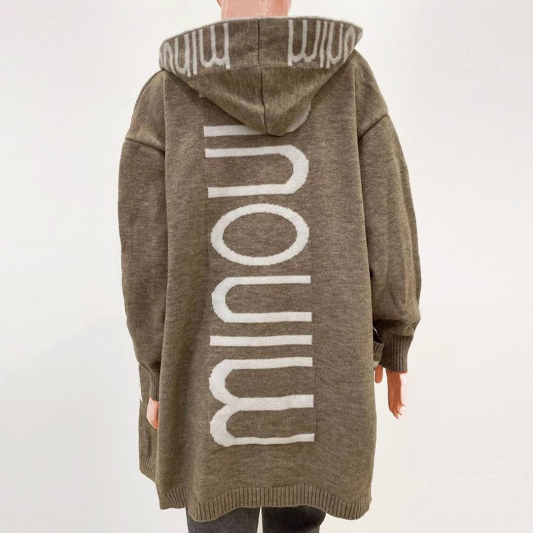 Rosabel | Hooded Open-Front Knit Cardigan