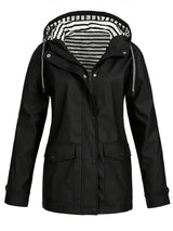 Cornelia | Hooded Water-Resistant Rain Jacket