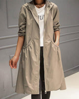 Cornelia | Hooded Longline Trench Coat