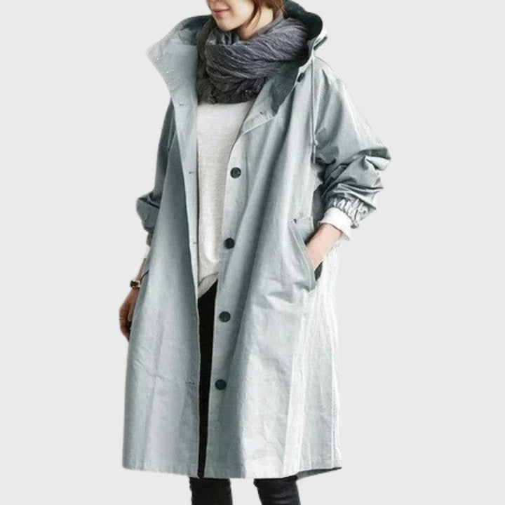 Clara | Hooded Relaxed-Fit Long Coat