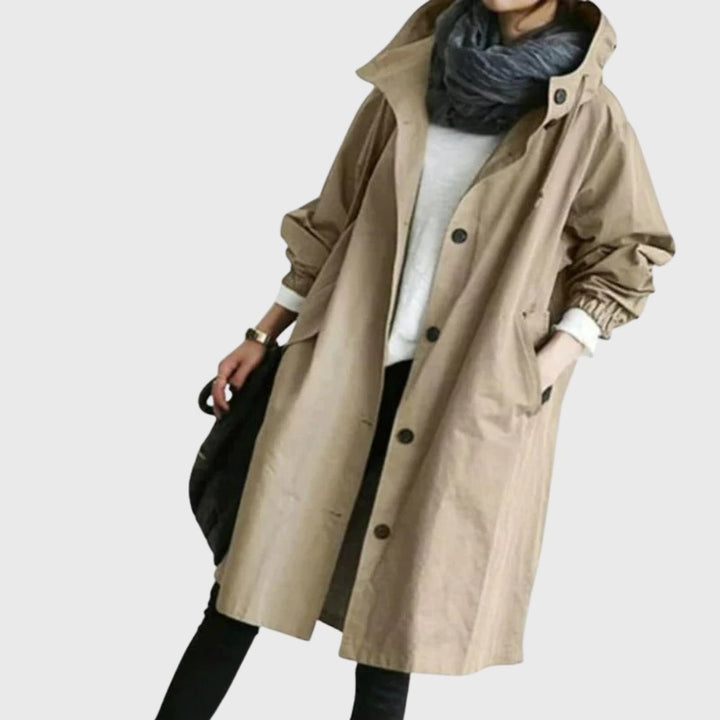 Clara | Hooded Relaxed-Fit Long Coat
