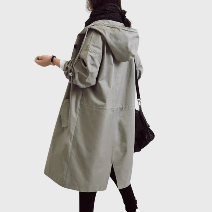 Fleur | Hooded Relaxed-Fit Long Coat