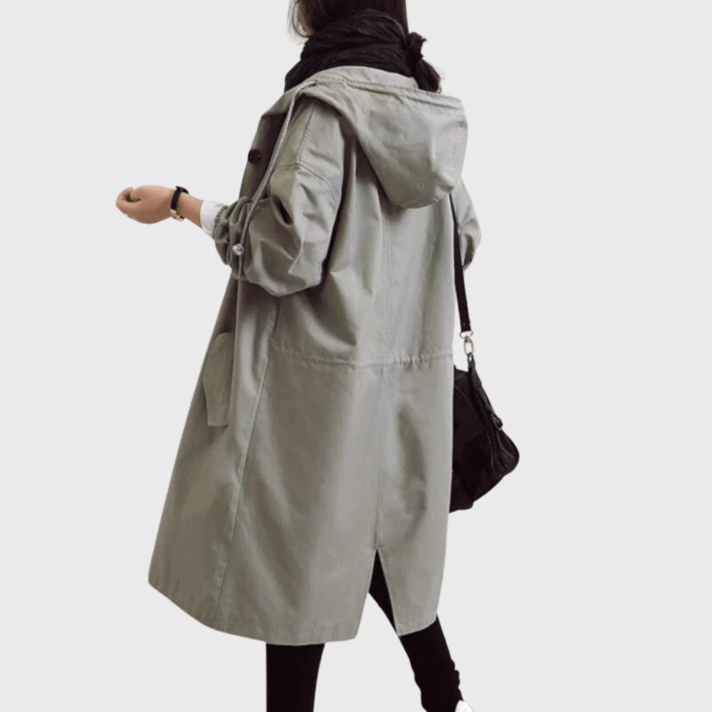 Clara | Hooded Relaxed-Fit Long Coat