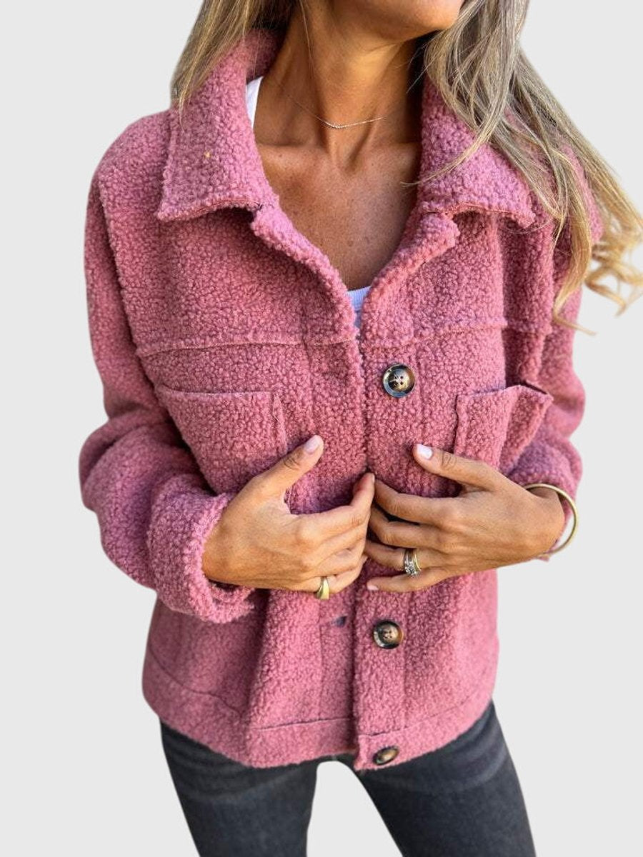 Danielle | Cozy Button-Front Jacket