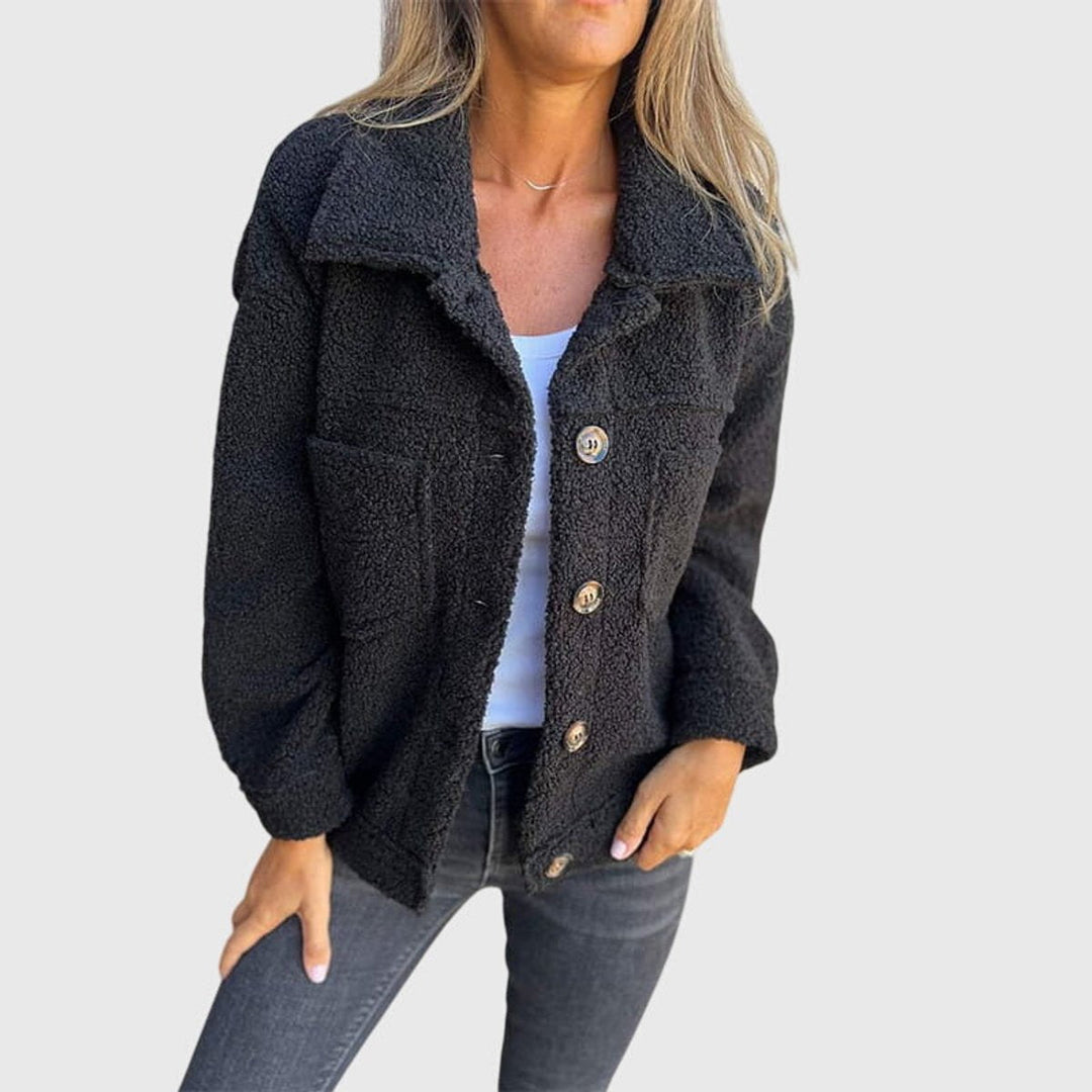 Danielle | Cozy Button-Front Jacket