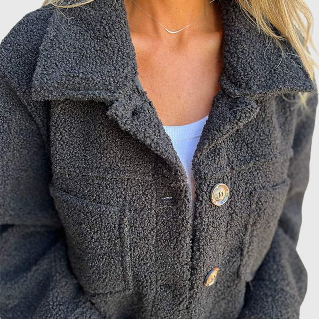 Danielle | Cozy Button-Front Jacket