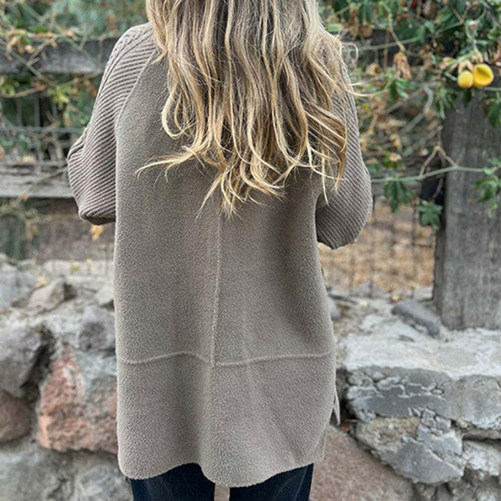 Agnes | Double-Breasted Knit-Sleeve Coat