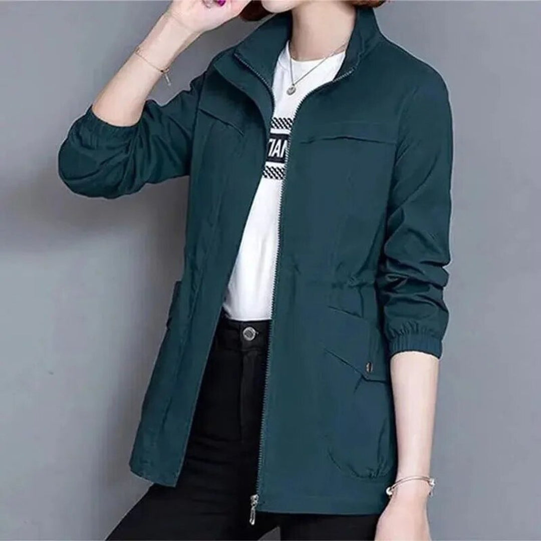 Nell | Lightweight Zip-Up Bomber Jacket