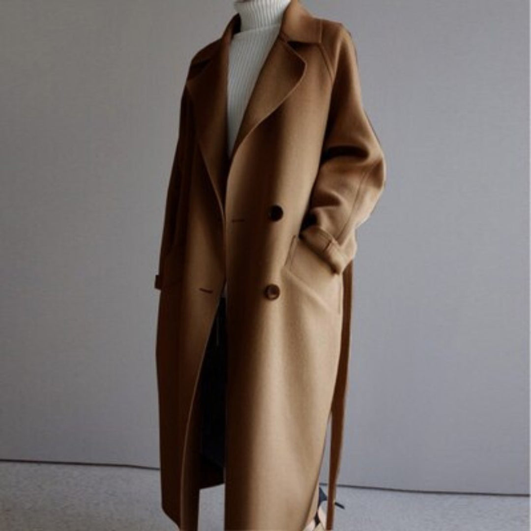 Diana | Long Double-Breasted Wrap Coat