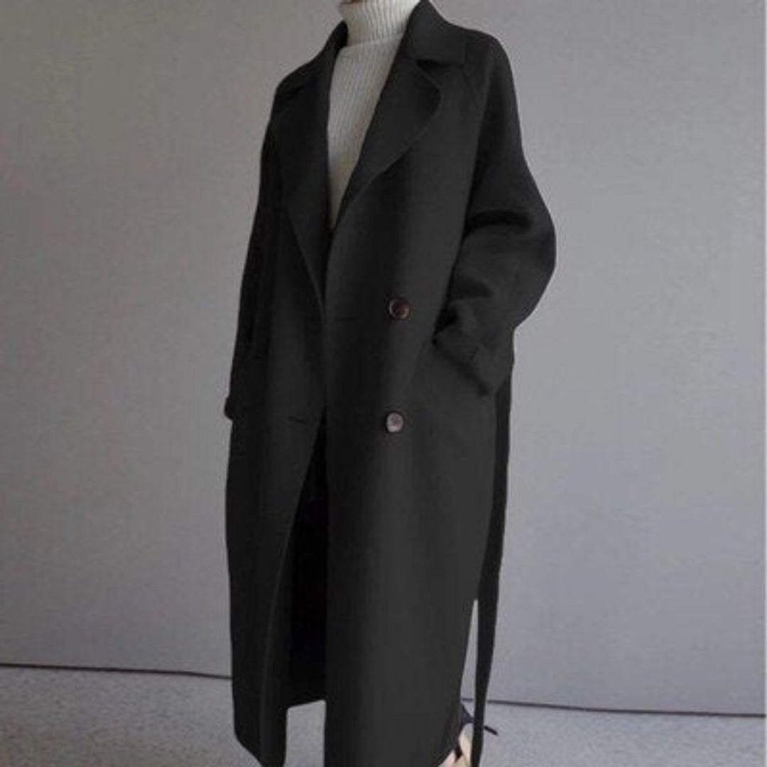 Regina | Longline Double-Breasted Coat