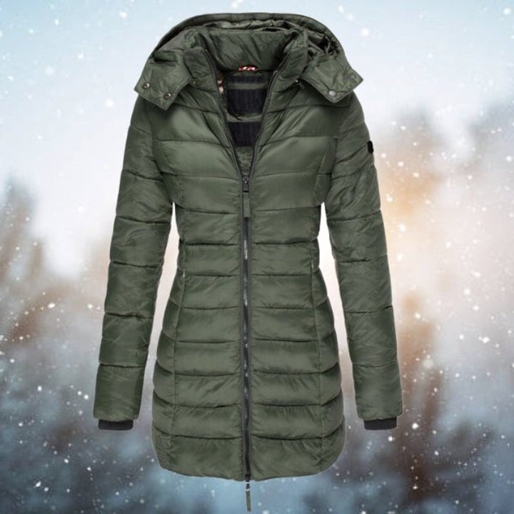 Colette | Long Hooded Quilted Coat