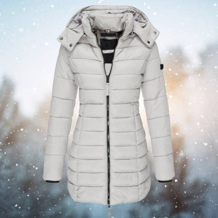Colette | Long Hooded Quilted Coat