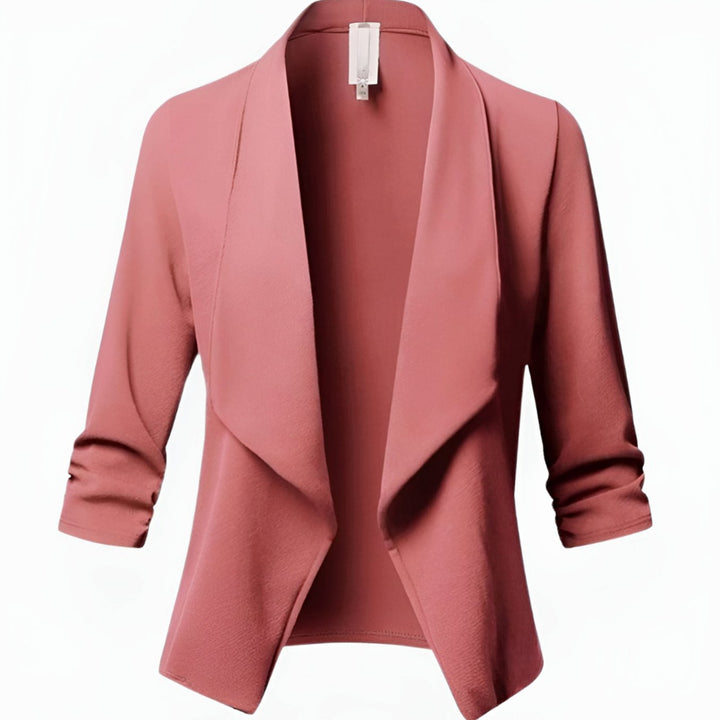 Rosalind | Draped Open-Front Blazer