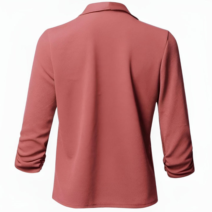 Rosalind | Draped Open-Front Blazer