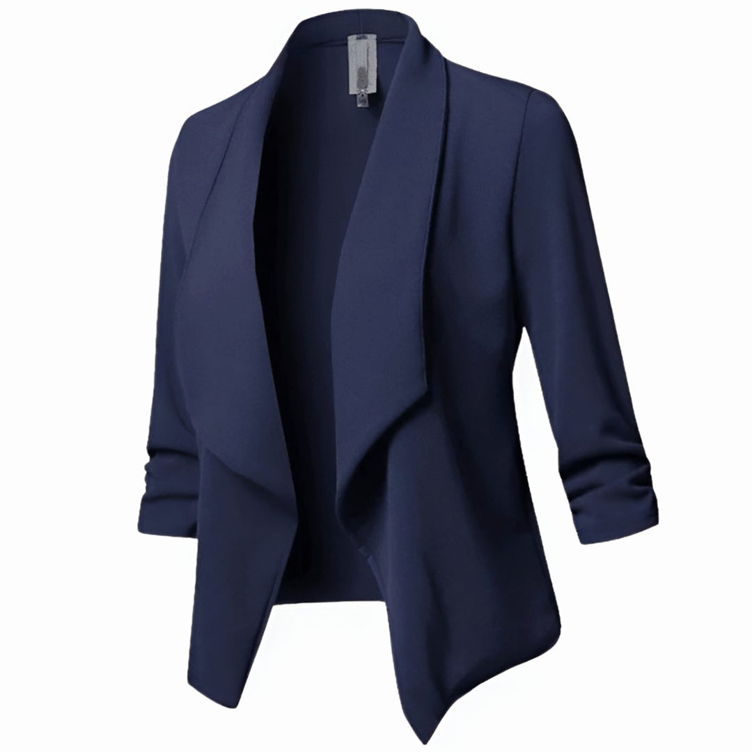 Rosalind | Draped Open-Front Blazer