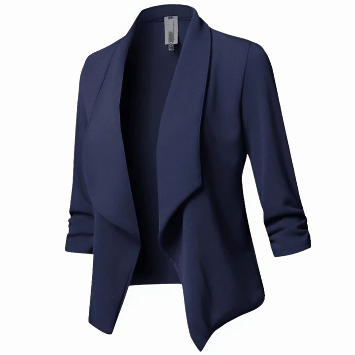 Rosalind | Draped Open-Front Blazer