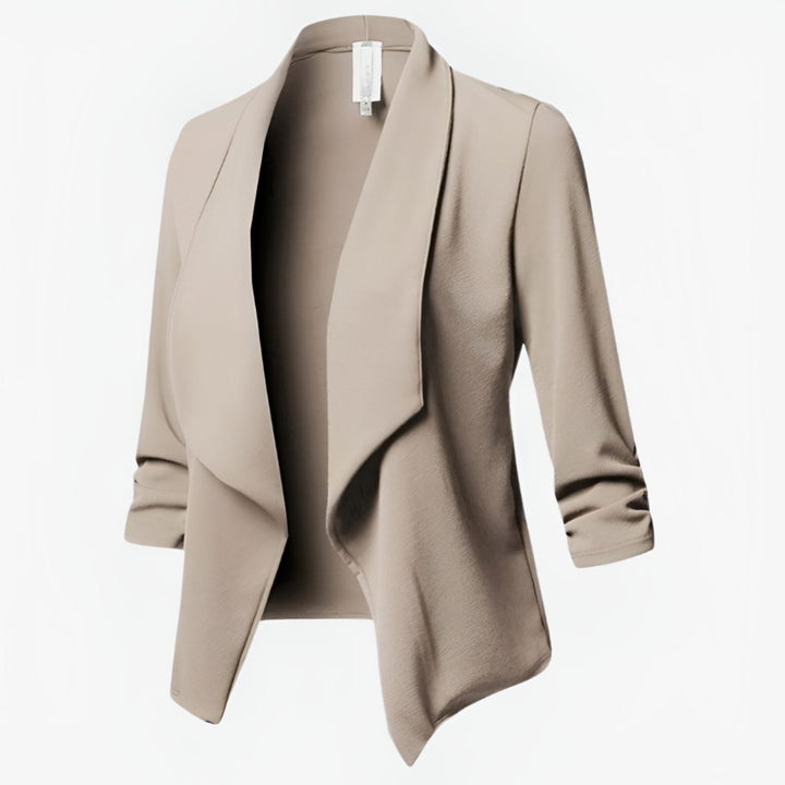 Rosalind | Draped Open-Front Blazer