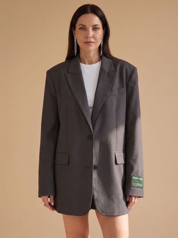 Paulina | Oversized Notch-Lapel Tailored Blazer