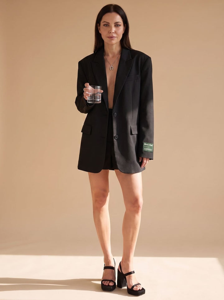 Paulina | Oversized Notch-Lapel Tailored Blazer