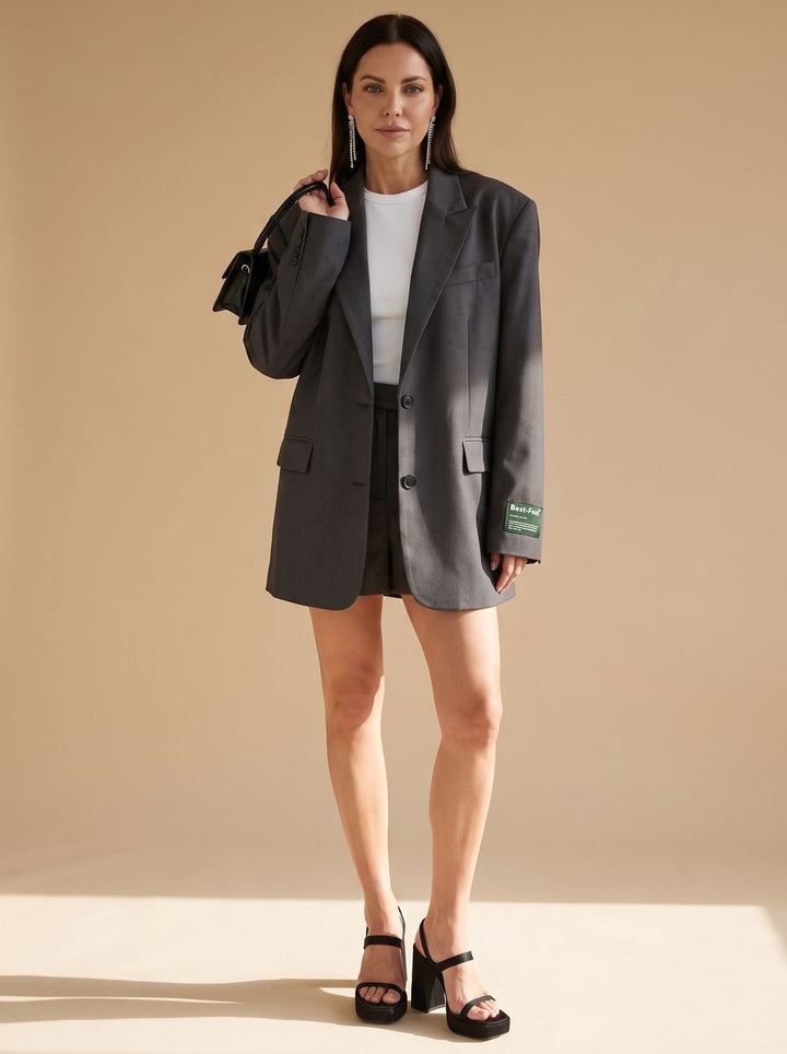 Paulina | Oversized Notch-Lapel Tailored Blazer
