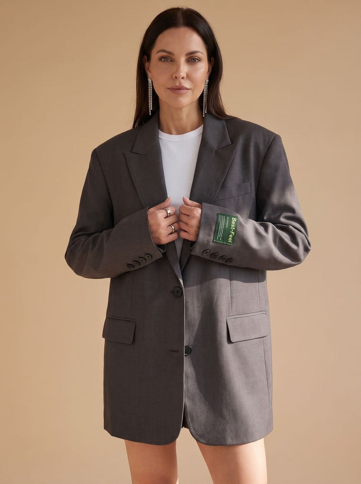 Paulina | Oversized Notch-Lapel Tailored Blazer
