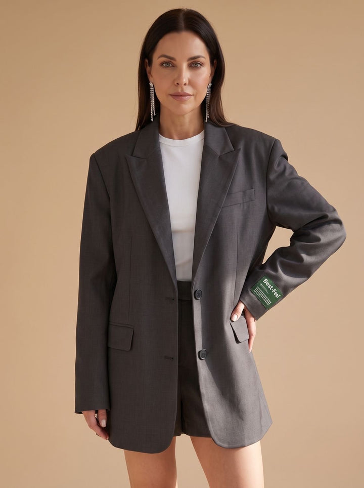 Paulina | Oversized Notch-Lapel Tailored Blazer