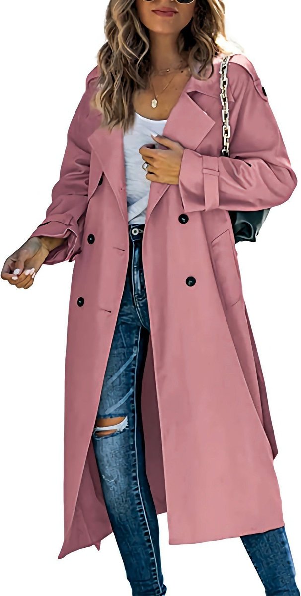 Juliet | Double-Breasted Belted Longline Trench Coat