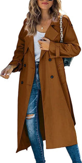 Juliet | Double-Breasted Belted Longline Trench Coat