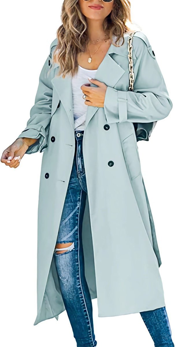 Juliet | Double-Breasted Belted Longline Trench Coat