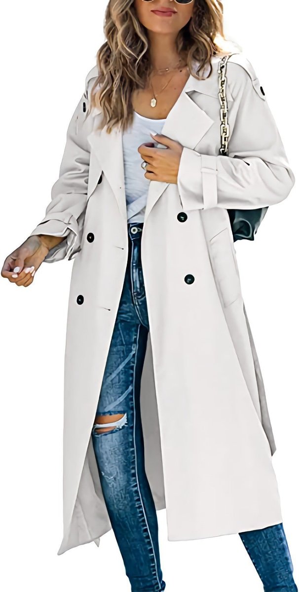 Juliet | Double-Breasted Belted Longline Trench Coat