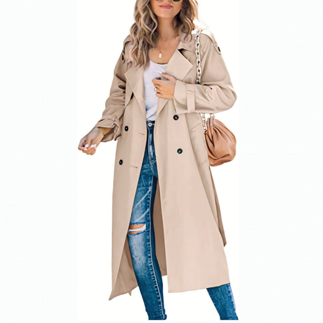 Juliet | Double-Breasted Belted Longline Trench Coat