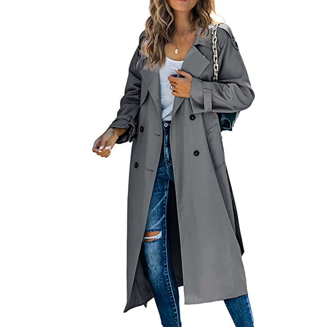 Juliet | Double-Breasted Belted Longline Trench Coat