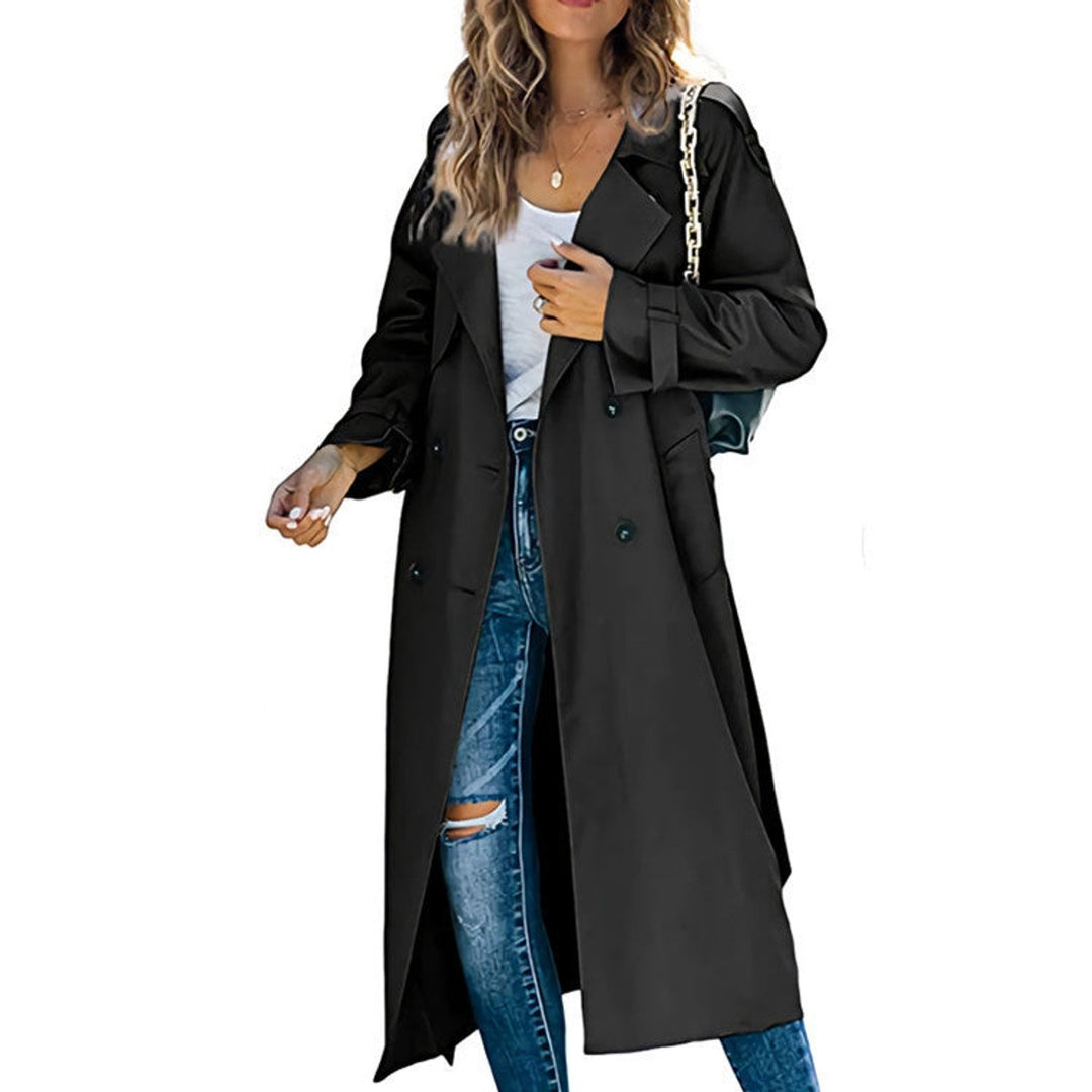 Juliet | Double-Breasted Belted Longline Trench Coat