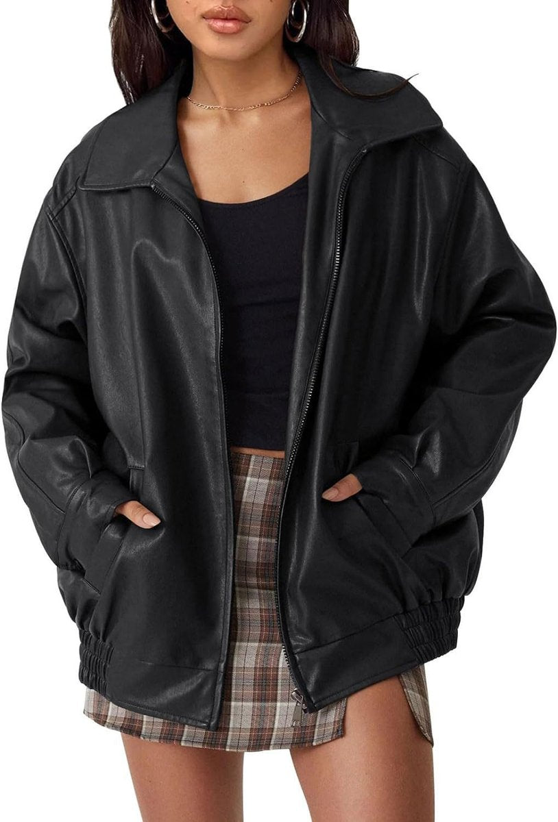 Nicola | Relaxed Zip-Up Bomber Jacket