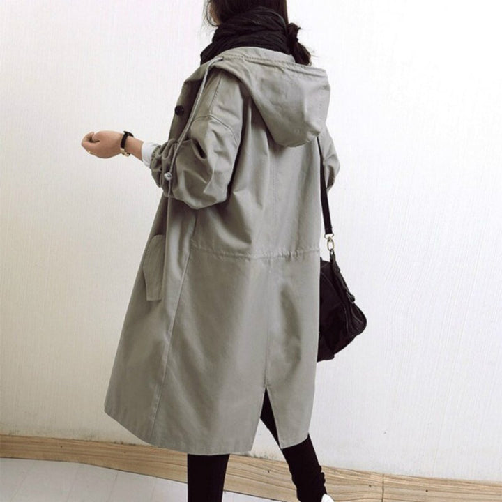 Marisela | Oversized Hooded Water-Resistant Trench Coat
