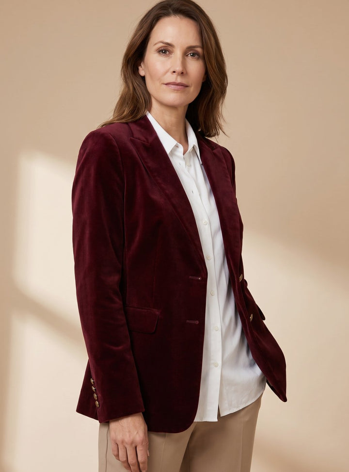 Valentina | Tailored Gold-Button Blazer