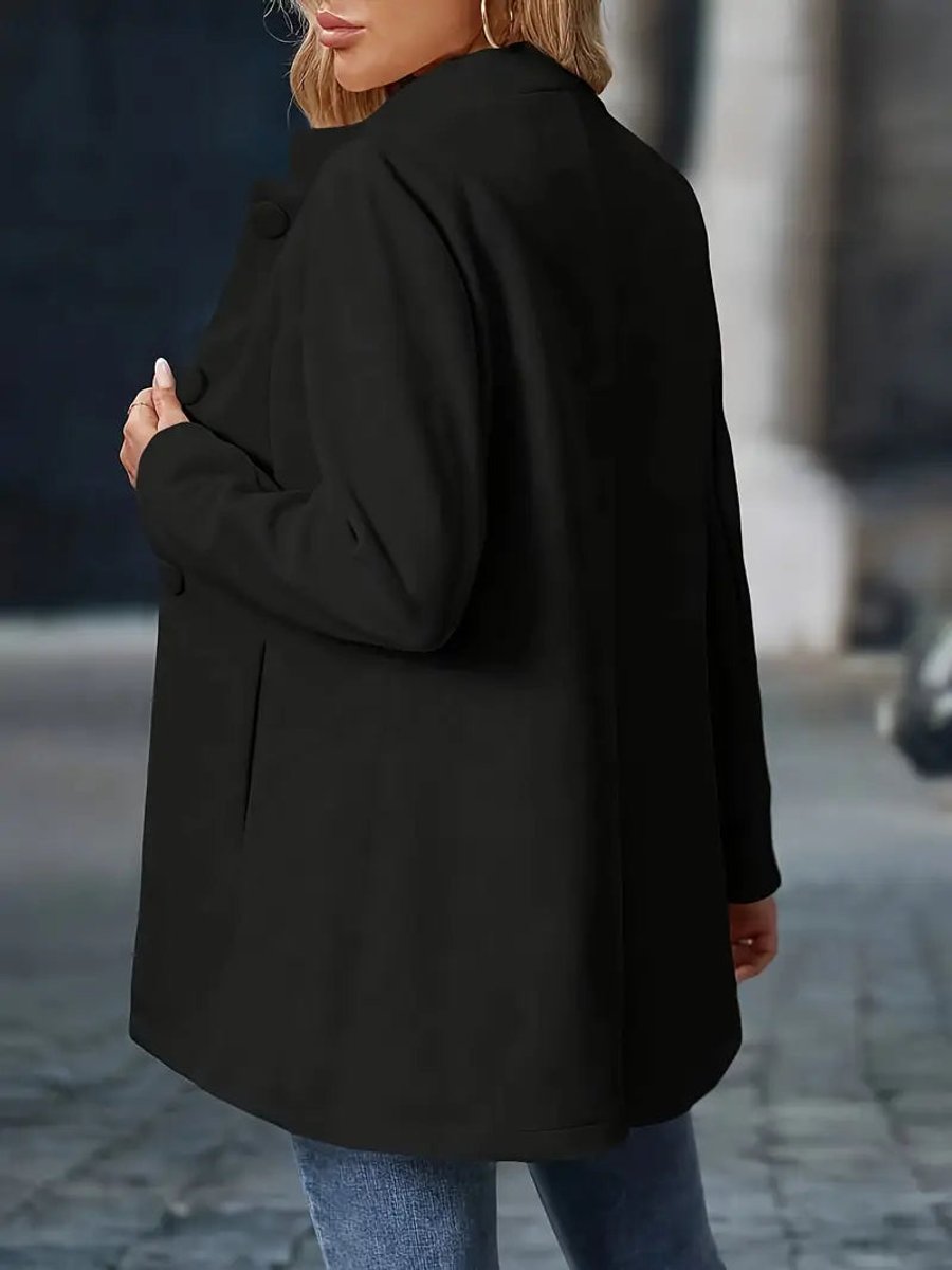 Sabina | Refined Stand-Collar Longline Blazer