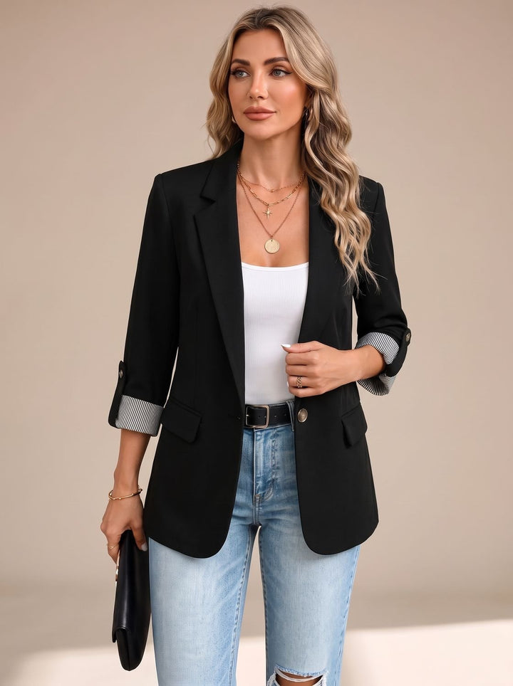 Cora | Rollable-Sleeve Soft-Tailored Blazer