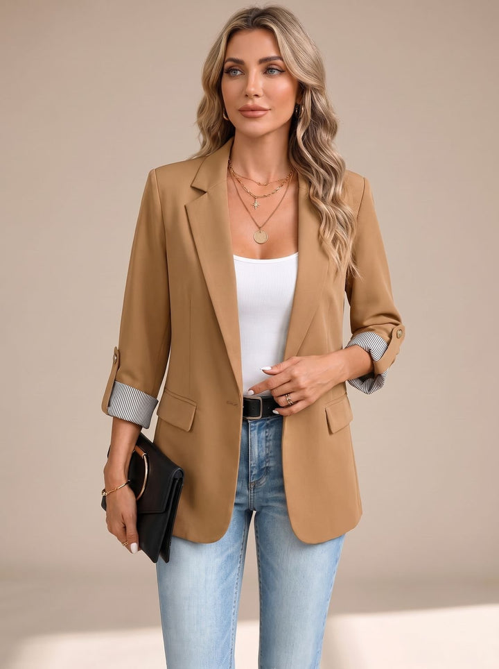 Cora | Rollable-Sleeve Soft-Tailored Blazer
