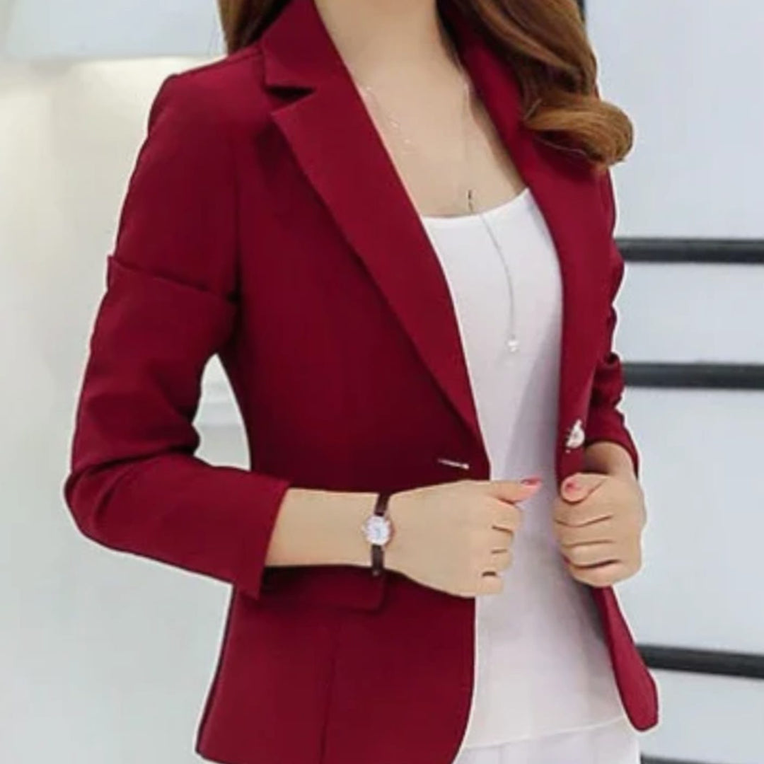 Sophia | Tailored One-Button Office Blazer