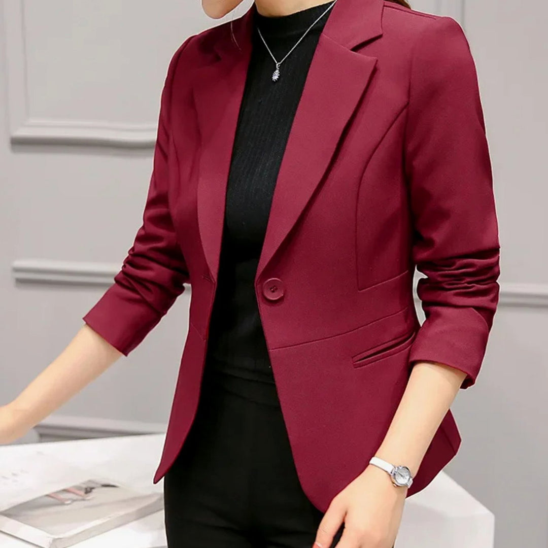 Sophia | Tailored One-Button Office Blazer