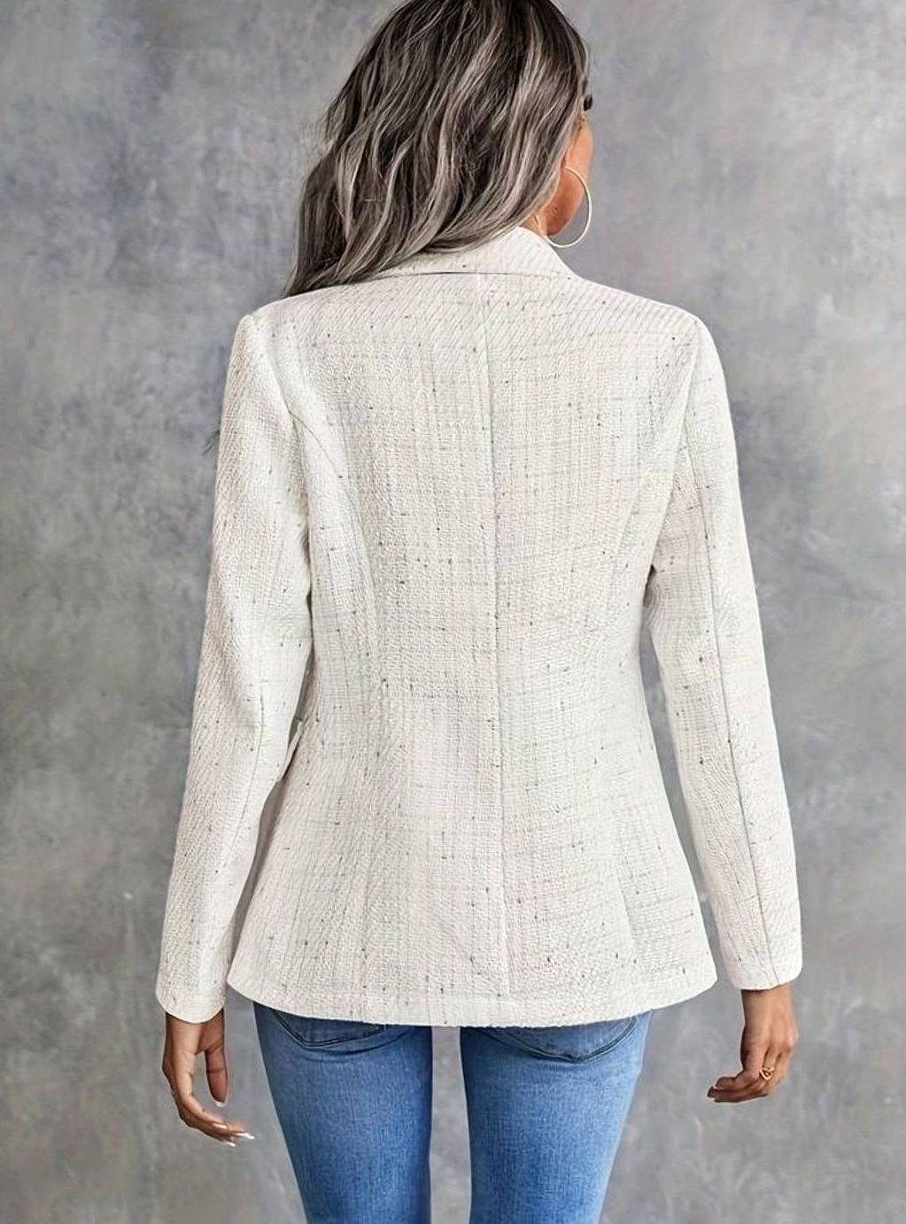 Clemence | Textured Double-Breasted Blazer