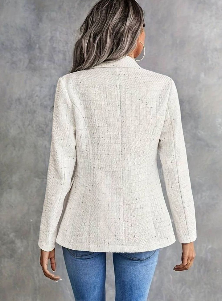 Clemence | Textured Double-Breasted Blazer